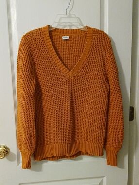 J. Crew Chunky V-Neck Sweater